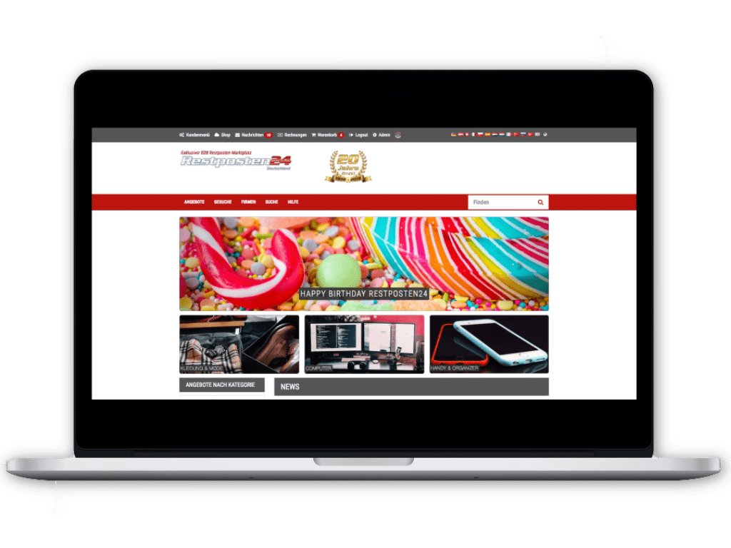 Restposten24 Webdesign